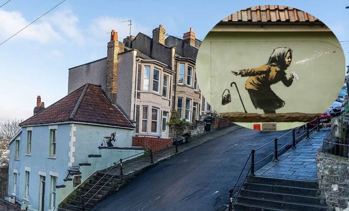 Banksy’nin Achoo adlı yeni grafitisi evin değerini arttırdı.