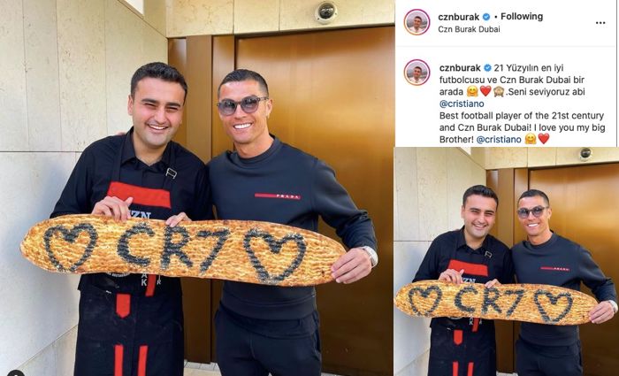 Instagram’ın en iyileri Cristiano Ronaldo ile CZN Burak Dubai’de buluştu!