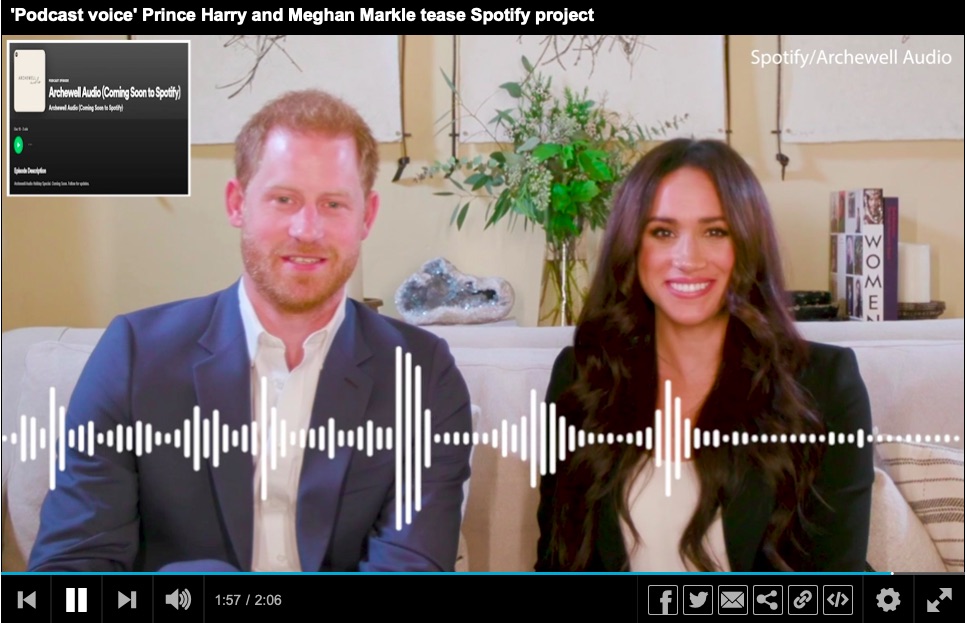 Prens Harry ve Meghan Markle, Spotify’la Podcast anlaşması imzaladı