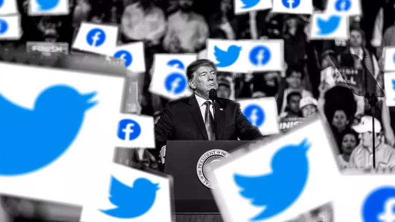 Trump’ın Twitter, Facebook ve Instagram hesapları donduruldu.