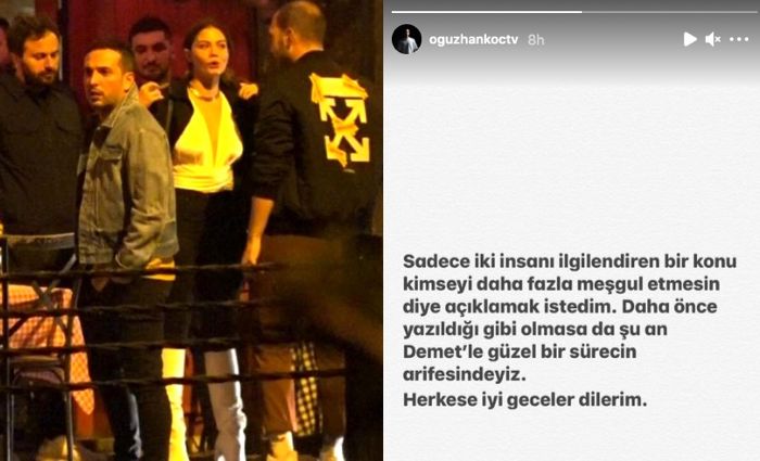 Oğuzhan Koç'tan, Demet Özdemir'e Instagram'da İlan-ı Aşk