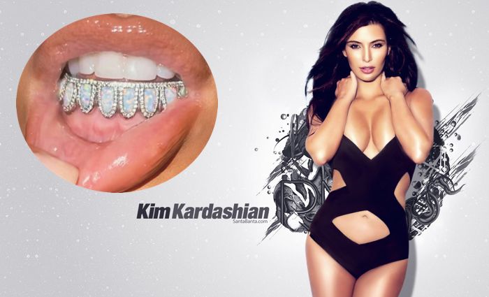 Kim Kardashian’ın 5 bin dolarlık diş mücevheri