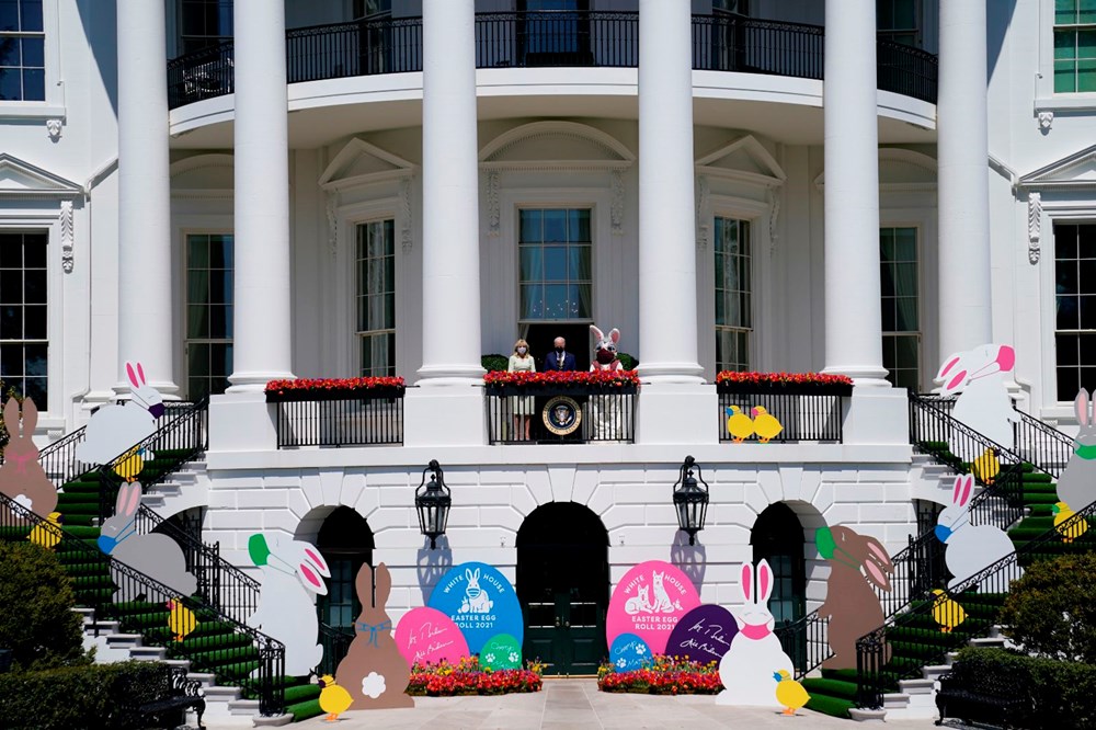 Paskalya Tavşanı, Joe Biden ve Jill Biden ile Beyaz Saray'a geri geldi.