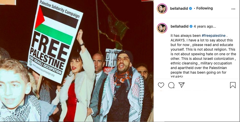New York Times, Filistin'e destek veren ünlüleri hedef gösterdi.
