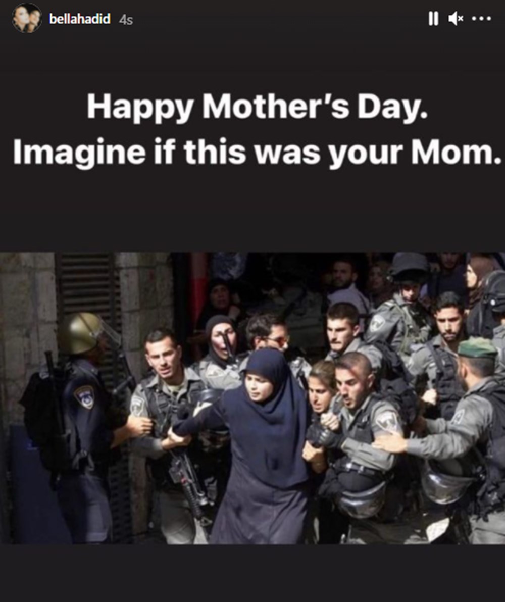 Bella Hadid'den Anneler Günü'nde Mescid-i Aksa mesajı