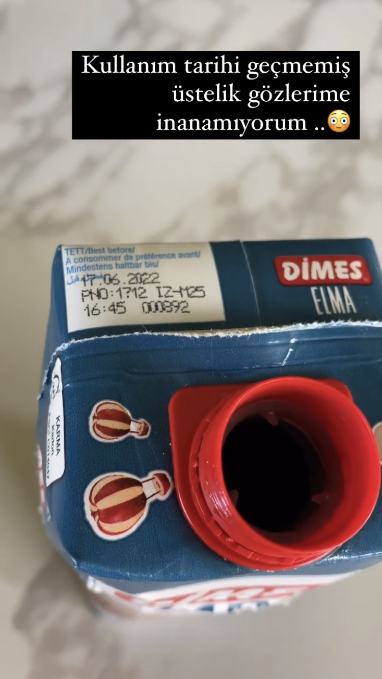 Turizm Bakanı Ersoy’un eşi Pervin Ersoy: ''Dimes meyve suyu içinden yaratık çıktı''