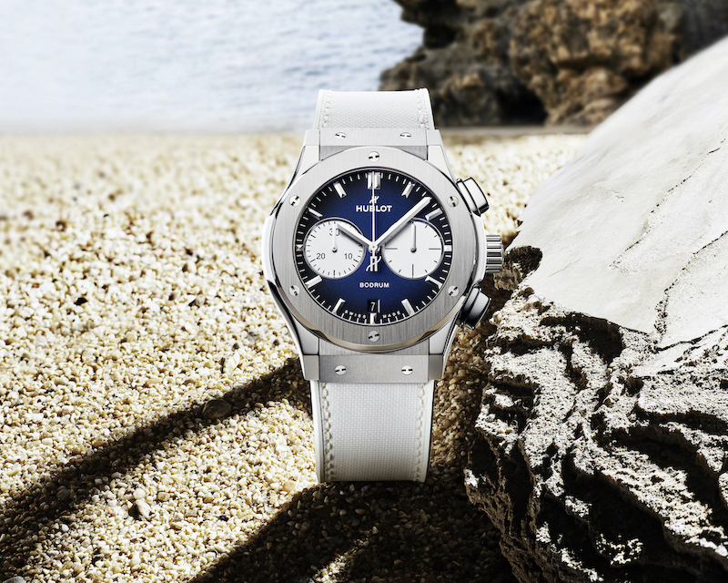 Ferit Şahenk, Hublot’un Bodrum Yalıkavak Marina Butiği için tasarladığı saati tanıttı.