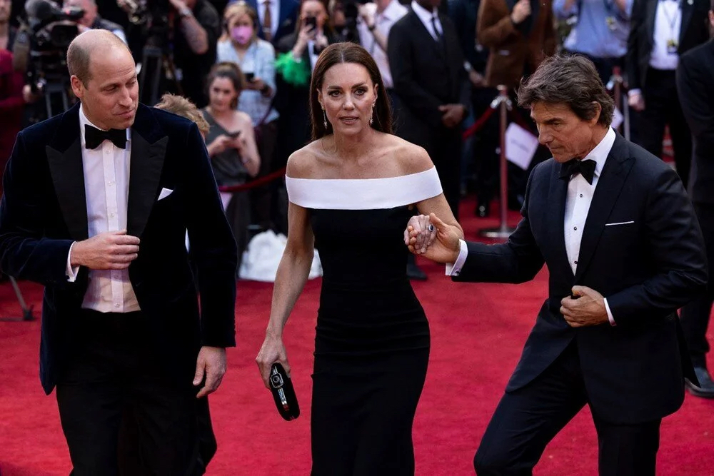 Tom Cruise’dan Prens William ve eşi Kate Middleton’a özel karşılama