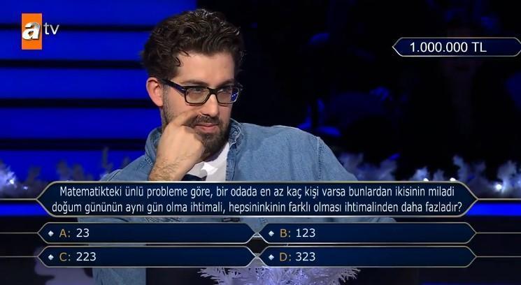 Doğu Demirkol, Kim Milyoner Olmak İster Yılbaşı Özelinde 500 Bin TL Kazandı