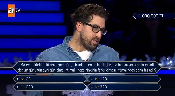 Doğu Demirkol, Kim Milyoner Olmak İster Yılbaşı Özelinde 500 Bin TL Kazandı