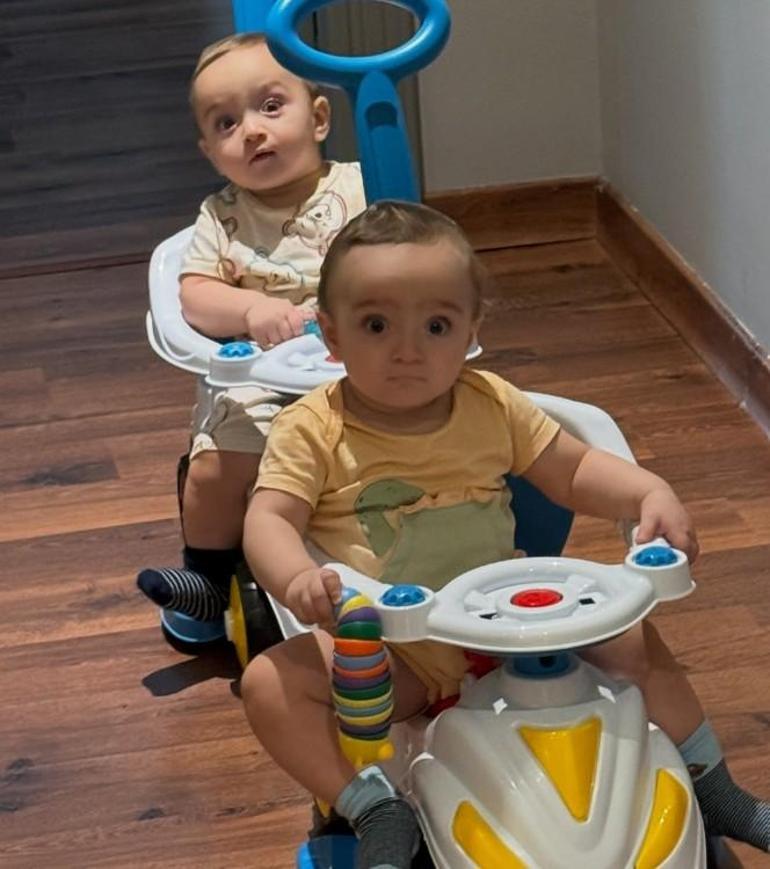 İdo Tatlıses ve Yasemin Şefkatli'nin İkiz Bebekleriyle Mutlu Anları