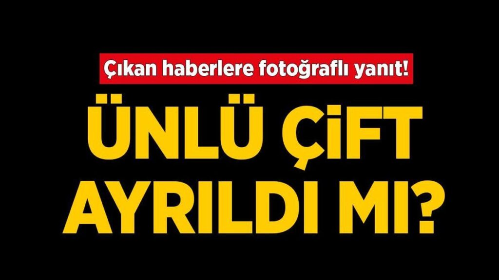 Ayrıldılar haberlerine fotoğraflı yanıt! Aşkları doludizgin devam ediyor