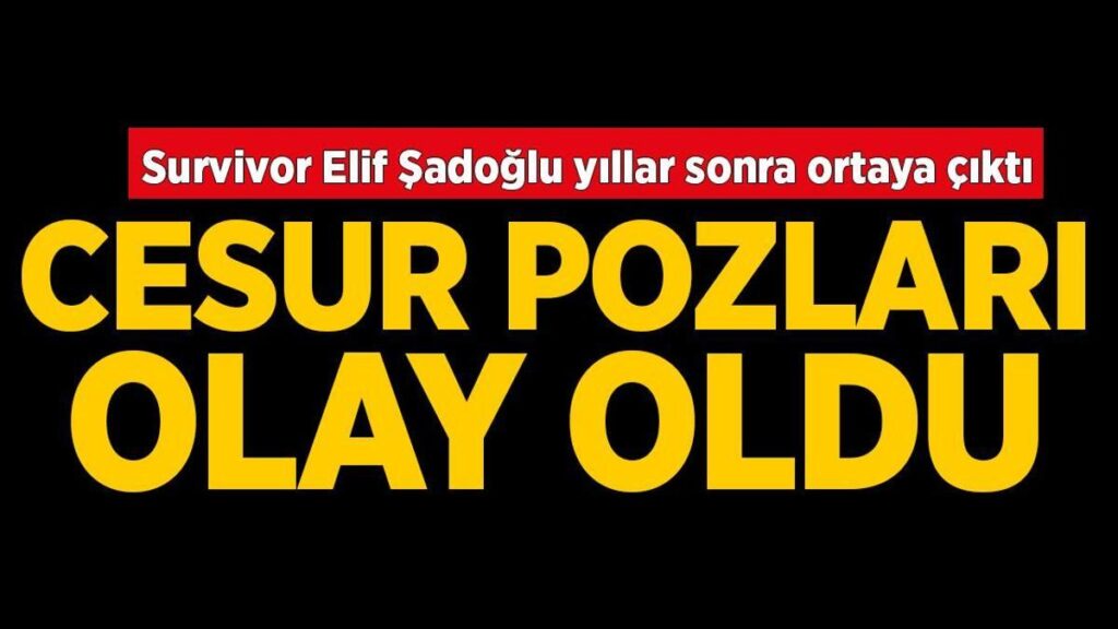 Survivor Elif Şadoğlu gözü pek pozlarıyla Instagram’da beğeni topluyor