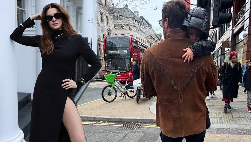 Kıvanç Tatlıtuğ’un eşi Başak Dizer’den Londra pozları