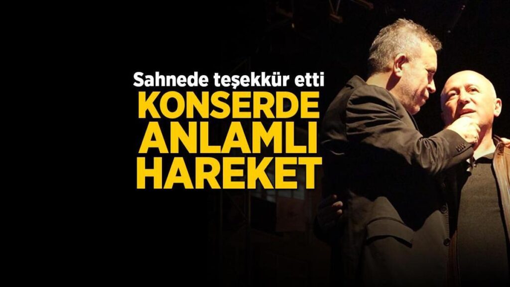 Haluk Levent’ten konserde manalı hareket! Sahneye çıktı teşekkür etti