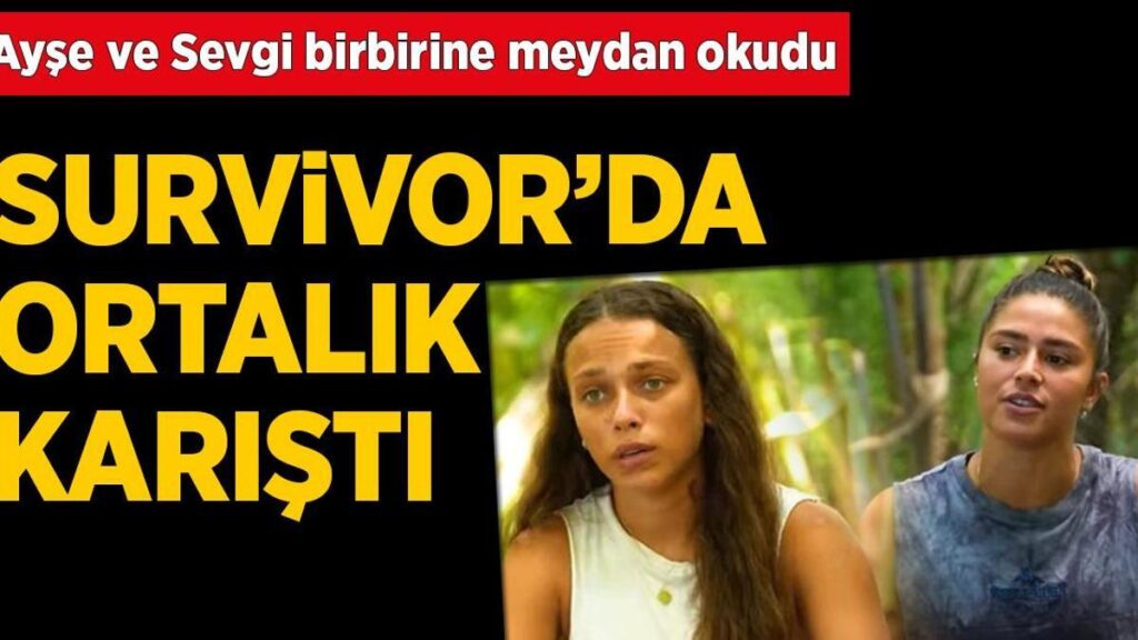 Dokunulmazlık oyununda ortalık karıştı! Survivor’da Ayşe ve Sevgi birbirine meydan okudu
